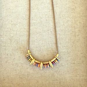 Color disk necklace